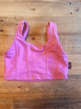 Tiger Friday Duchess Pink Crop Tank Top Child Medium